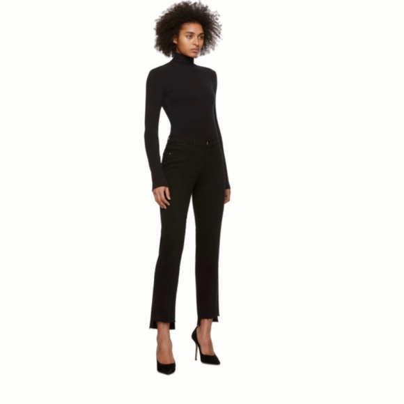 FRAME DENIM Film Noir Le High Straight Raw Stagger Jeans Size 31 - Picture 11 of 12